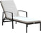vidaXL - Ligbedden - 2 - st - met - tafel - poly - rattan - bruin