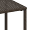 vidaXL - Ligbedden - 2 - st - met - tafel - poly - rattan - bruin