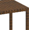 vidaXL - Ligbedden - 2 - st - met - tafel - poly - rattan - bruin