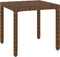 vidaXL - Ligbedden - 2 - st - met - tafel - poly - rattan - bruin