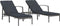 vidaXL - Ligbedden - 2 - st - met - tafel - poly - rattan - grijs