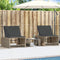 vidaXL - Ligbedden - 2 - st - met - tafel - poly - rattan - grijs