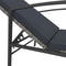 vidaXL - Ligbedden - 2 - st - met - tafel - poly - rattan - grijs