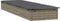 vidaXL - Ligbedden - 2 - st - met - tafel - poly - rattan - grijs