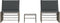 vidaXL - Ligbedden - 2 - st - met - tafel - poly - rattan - grijs