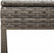 vidaXL - Ligbedden - 2 - st - met - tafel - poly - rattan - grijs - (alleen - VS)