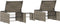 vidaXL - Ligbedden - 2 - st - met - tafel - poly - rattan - grijs