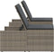 vidaXL - Ligbedden - 2 - st - met - tafel - poly - rattan - grijs