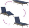 vidaXL - Ligbedden - 2 - st - met - tafel - poly - rattan - grijs - (alleen - VS)