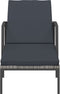 vidaXL - Ligbedden - 2 - st - met - tafel - poly - rattan - grijs