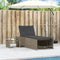 vidaXL - Ligbedden - 2 - st - met - tafel - poly - rattan - grijs