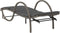 vidaXL - Ligbedden - 2 - st - met - tafel - poly - rattan - grijs