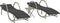 vidaXL - Ligbedden - 2 - st - met - tafel - poly - rattan - lichtgrijs