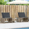 vidaXL - Ligbedden - 2 - st - met - tafel - poly - rattan - lichtgrijs
