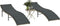 vidaXL - Ligbedden - 2 - st - met - tafel - poly - rattan - lichtgrijs