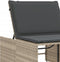 vidaXL - Ligbedden - 2 - st - met - tafel - poly - rattan - lichtgrijs