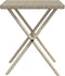 vidaXL - Ligbedden - 2 - st - met - tafel - poly - rattan - lichtgrijs