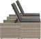 vidaXL - Ligbedden - 2 - st - met - tafel - poly - rattan - lichtgrijs