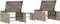 vidaXL - Ligbedden - 2 - st - met - tafel - poly - rattan - lichtgrijs