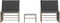 vidaXL - Ligbedden - 2 - st - met - tafel - poly - rattan - lichtgrijs