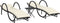 vidaXL - Ligbedden - 2 - st - met - tafel - poly - rattan - zwart