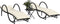 vidaXL - Ligbedden - 2 - st - met - tafel - poly - rattan - zwart