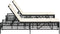 vidaXL - Ligbedden - 2 - st - met - tafel - poly - rattan - zwart