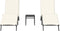 vidaXL - Ligbedden - 2 - st - met - tafel - poly - rattan - zwart