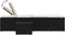 vidaXL - Ligbedden - 2 - st - met - tafel - poly - rattan - zwart