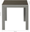 vidaXL - Ligbedden - 2 - st - met - tafel - staal - en - textileen - zwart