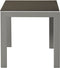 vidaXL - Ligbedden - 2 - st - met - tafel - staal - en - textileen - zwart