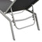 vidaXL - Ligbedden - 2 - st - met - tafel - staal - en - textileen - zwart