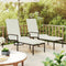vidaXL - Ligbedden - 2 - st - met - voetensteun - polyetheen - rattan - zwart