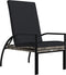 vidaXL - Ligbedden - 2 - st - met - voetensteun - polyetheen - rattan - grijs