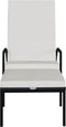 vidaXL - Ligbedden - 2 - st - met - voetensteun - polyetheen - rattan - zwart