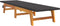 vidaXL - Ligbedden - 2 - st - poly - rattan - en - massief - acaciahout - zwart - en - bruin