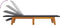 vidaXL - Ligbedden - 2 - st - poly - rattan - en - massief - acaciahout - zwart - en - bruin
