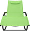 vidaXL - Ligbedden - 2 - st - schommelend - staal - en - textileen - groen