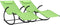 vidaXL - Ligbedden - 2 - st - schommelend - staal - en - textileen - groen