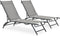 vidaXL - Ligbedden - 2 - st - textileen - en - staal