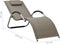 vidaXL - Ligbedden - 2 - st - textileen - taupe - en - grijs