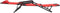 vidaXL - Ligbedden - inklapbaar - 2 - st - met - voetensteun - staal - rood