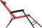 vidaXL - Ligbedden - inklapbaar - 2 - st - met - voetensteun - staal - rood