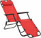 vidaXL - Ligbedden - inklapbaar - 2 - st - met - voetensteun - staal - rood