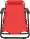 vidaXL - Ligbedden - inklapbaar - 2 - st - met - voetensteun - staal - rood
