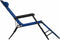 vidaXL - Ligbedden - inklapbaar - 2 - st - met - voetensteun - staal - blauw