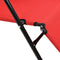 vidaXL - Ligbedden - inklapbaar - 2 - st - met - voetensteun - staal - rood