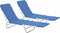 vidaXL - Ligbedden - inklapbaar - 2 - st - staal - en - stof - blauw