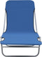 vidaXL - Ligbedden - inklapbaar - 2 - st - staal - en - stof - blauw