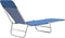 vidaXL - Ligbedden - inklapbaar - 2 - st - staal - en - stof - blauw